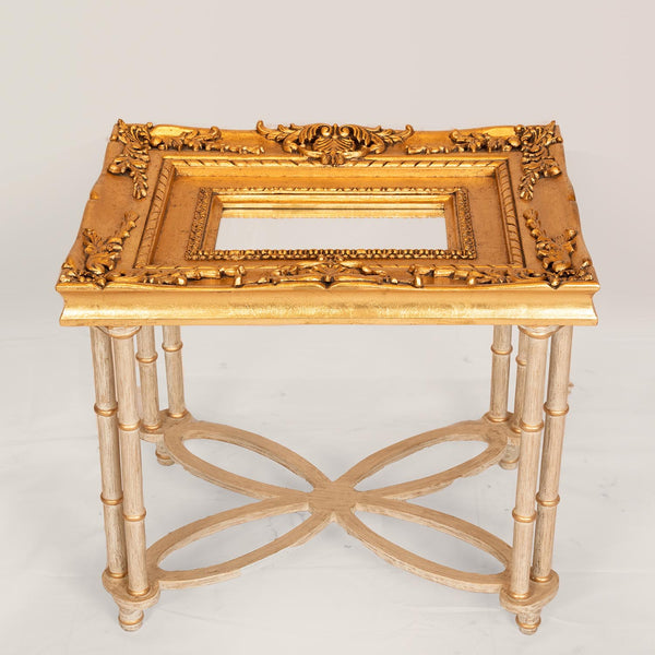 Gold Framed Mirror Table